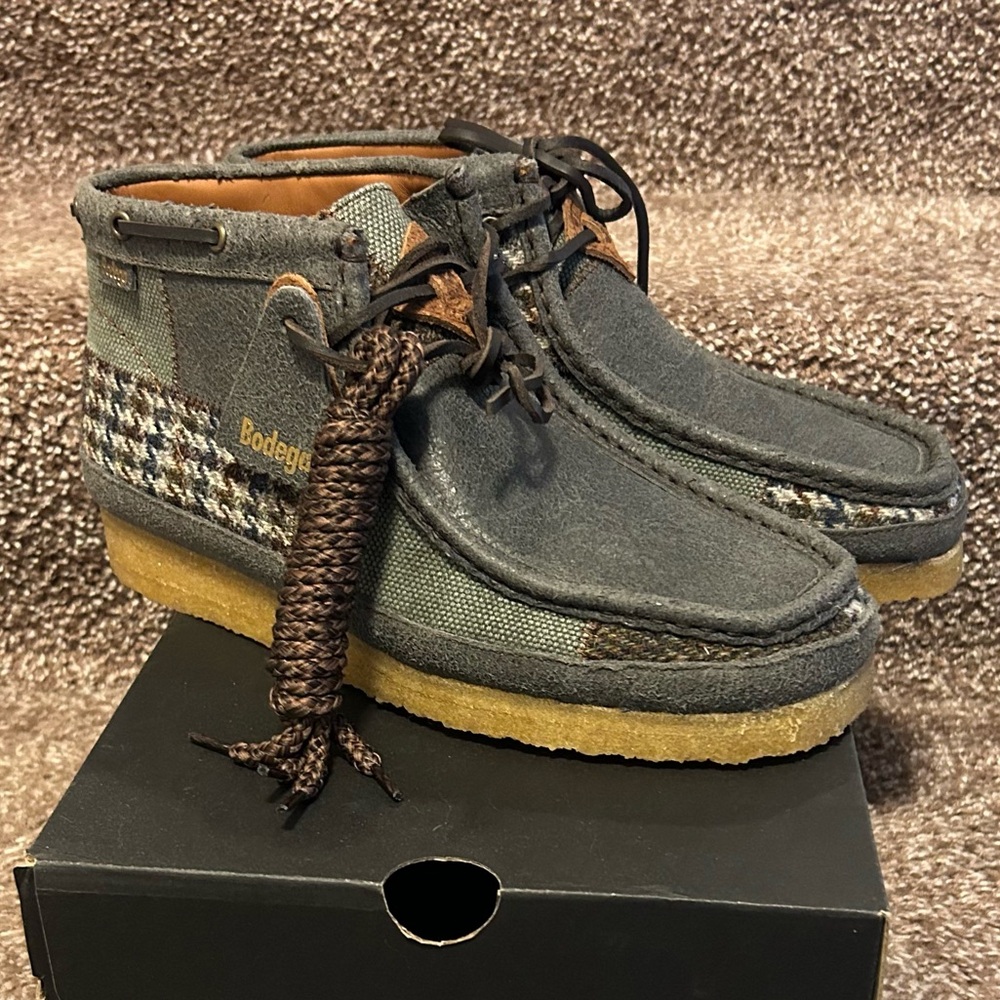 NIB Clarks X Bodega Patchwork Wallabee, Men’s Size 8
